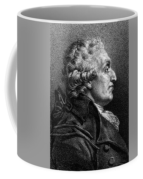 18th Century Coffee Mug featuring the drawing Marquis De Condorcet #3 by Granger