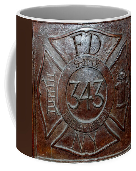 Fdny Coffee Mug featuring the photograph 9 11 01 F D N Y 343 by Rob Hans