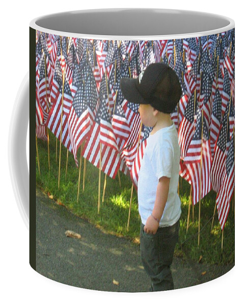 Flag Coffee Mug featuring the photograph 9 /11s New Generation by Bruce Carpenter