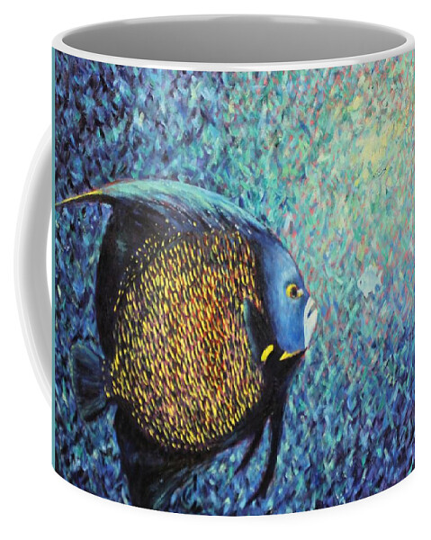 Sea Coffee Mug featuring the painting 9 am Meeting by Daniel W Green