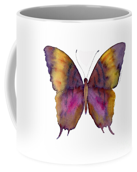 Marcella Daggerwing Butterfly Coffee Mug featuring the painting 99 Marcella Daggerwing Butterfly by Amy Kirkpatrick