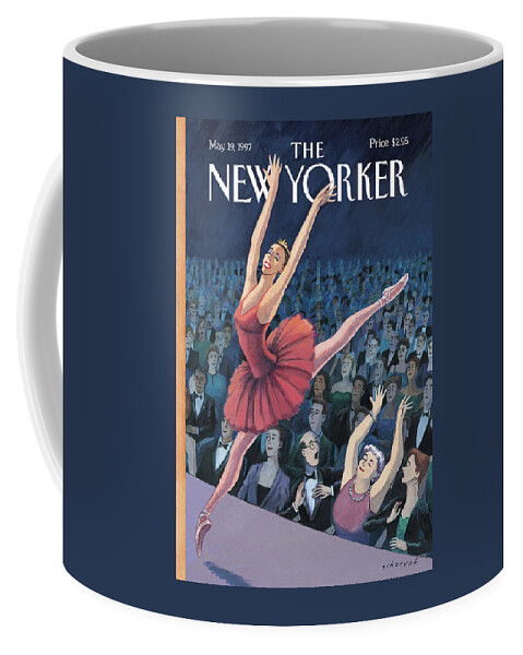 A Ballerina Performs In Front Of An Audience Coffee Mug
