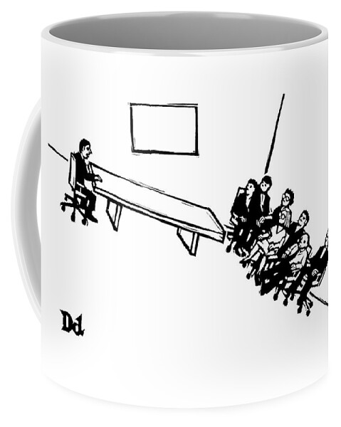 A Board Meeting On A Slant Coffee Mug
