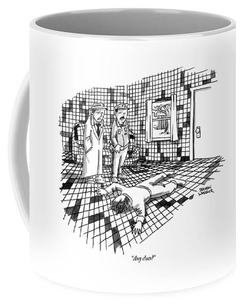 A Body Lies Face Down In A Room Where The Walls Coffee Mug
