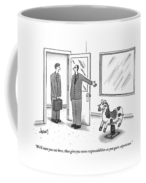 A Boss Speaks To His Entry-level Employee Coffee Mug