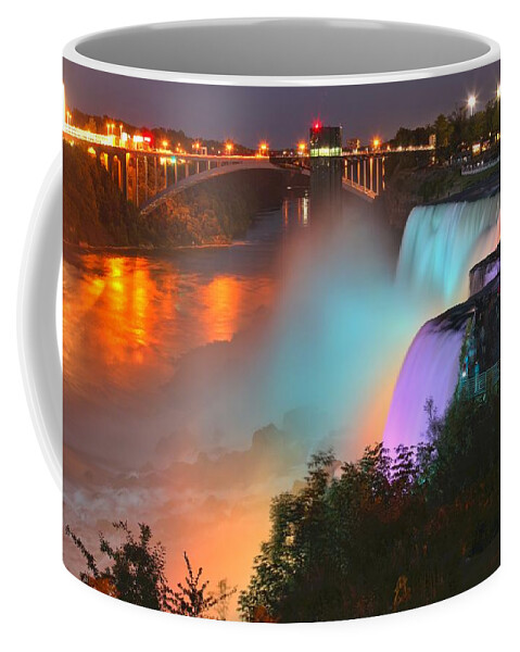 Niagara Falls Coffee Mug featuring the photograph A Burst Of Color At Niagara by Adam Jewell