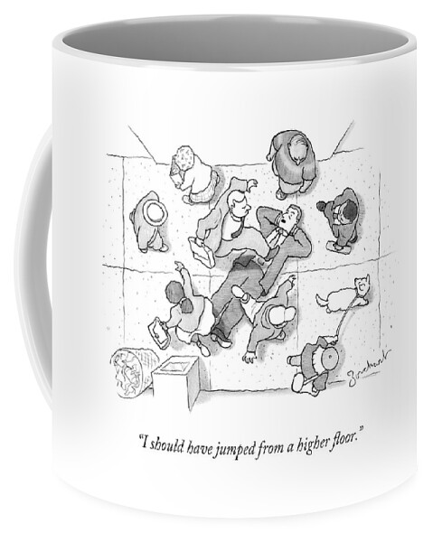 A Busy Street Of Pedestrians Coffee Mug