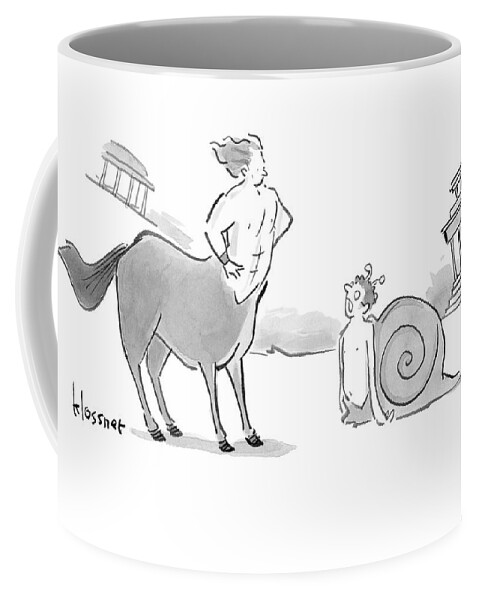 A Centaur With His Hands On His Hips Faces Coffee Mug