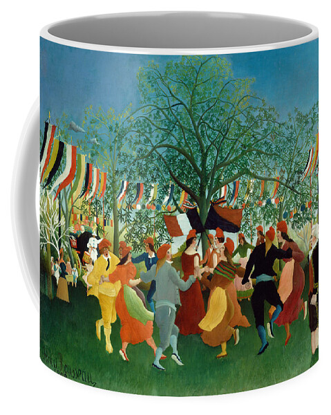 Henri Rousseau Coffee Mug featuring the painting A Centennial of Independence by Henri Rousseau