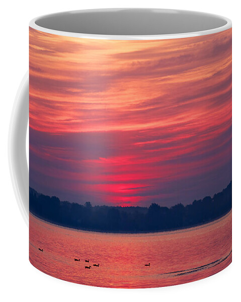 Calm Coffee Mug featuring the photograph A Chesapeake Bay Sunrise by David Kay