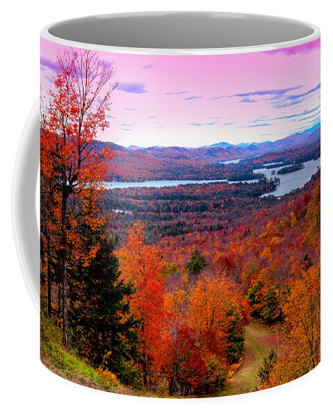 A Chilly Autumn Day On Mccauley Mountain Coffee Mug featuring the photograph A Chilly Autumn Day on McCauley Mountain by David Patterson