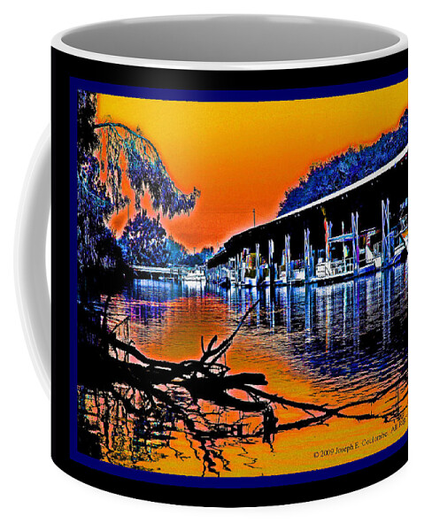 Sacramento River Delta Coffee Mug featuring the digital art A Delta Sunset by Joseph Coulombe