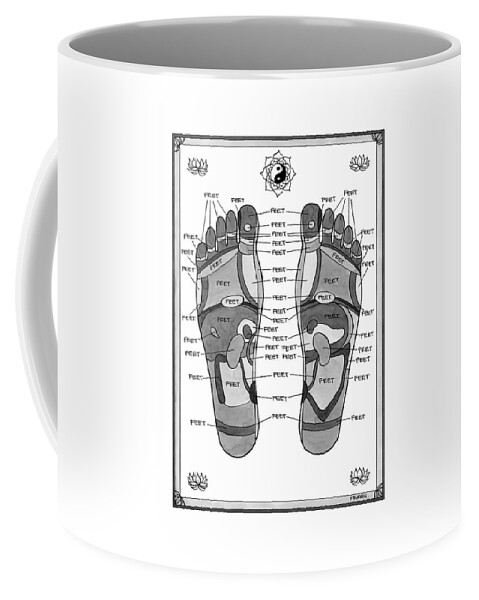 A Diagram Of Parts Of The Foot Coffee Mug