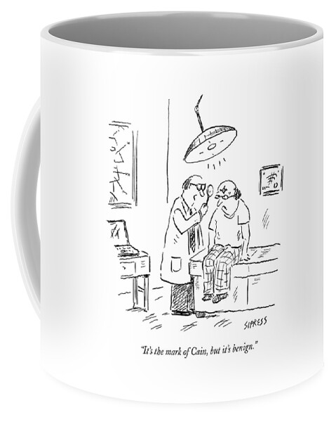 A Doctor Examines A Satanic Mark On A Patient's Coffee Mug