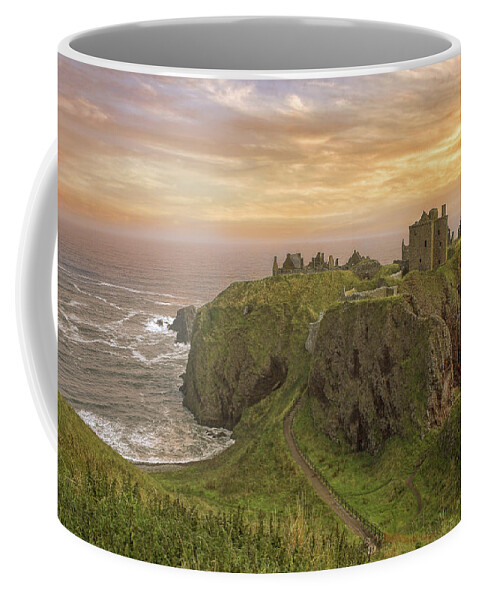 Scotland Coffee Mug featuring the photograph A Dunnottar Castle Sunrise - Scotland - Landscape by Jason Politte