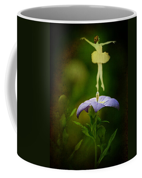 Fairy Coffee Mug featuring the photograph A Fairy in the Garden by Rebecca Sherman