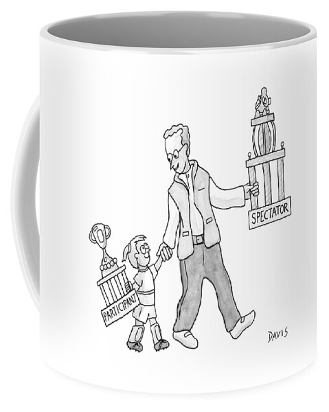 A Father And Daughter Both Walk Coffee Mug