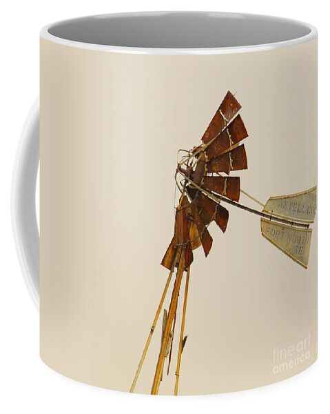 Olden Coffee Mug featuring the photograph A Fierce Prairie Wind by Robert Frederick