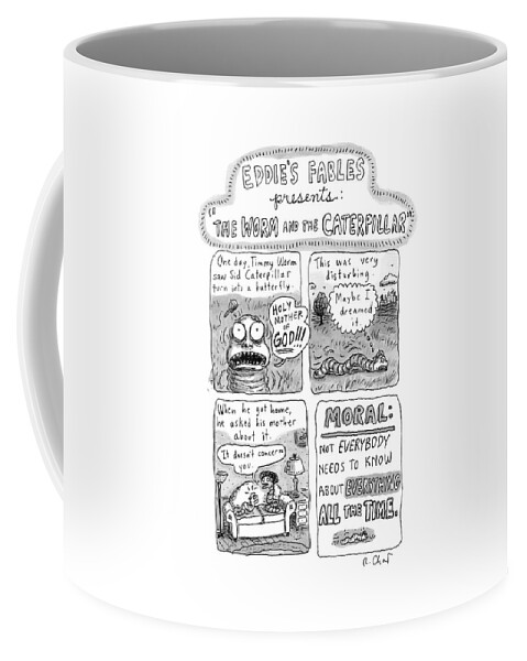 A Four-panel Cartoon Detailing The Trauma Coffee Mug