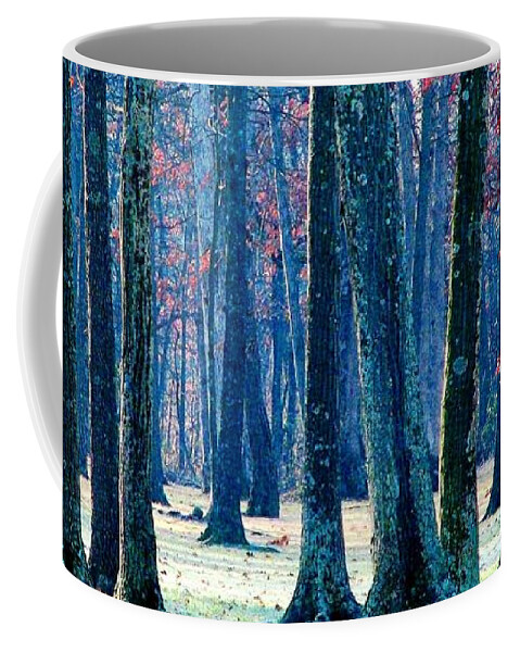 Trees Coffee Mug featuring the photograph A Gathering of Trees by Angela Davies