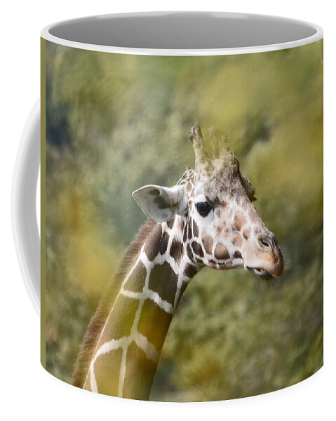Giraffe Coffee Mug featuring the photograph A Gentle Giant by Lori Tambakis
