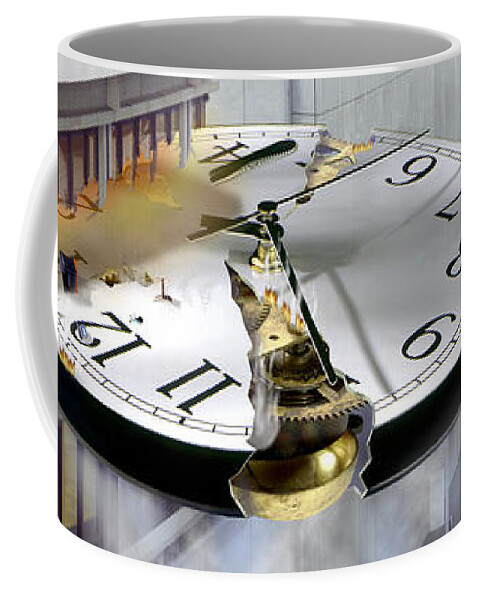 A Glitch In Time Coffee Mug featuring the photograph A Glitch In Time by Mike McGlothlen