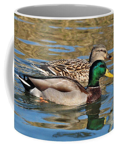 Birds Coffee Mug featuring the photograph A Handsome Pair by Kathy Baccari
