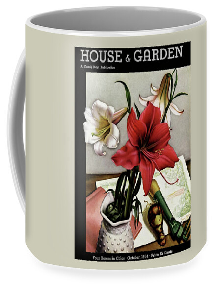 A House And Garden Cover Of Lilies Coffee Mug
