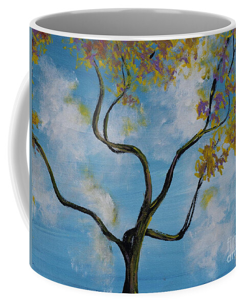 Nature Coffee Mug featuring the painting A Little All Over The Place by Stefan Duncan