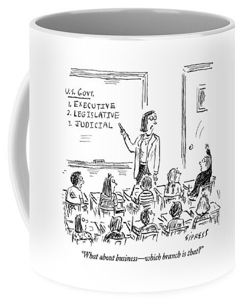 A Little Boy Asks His Teacher In The Classroom Coffee Mug