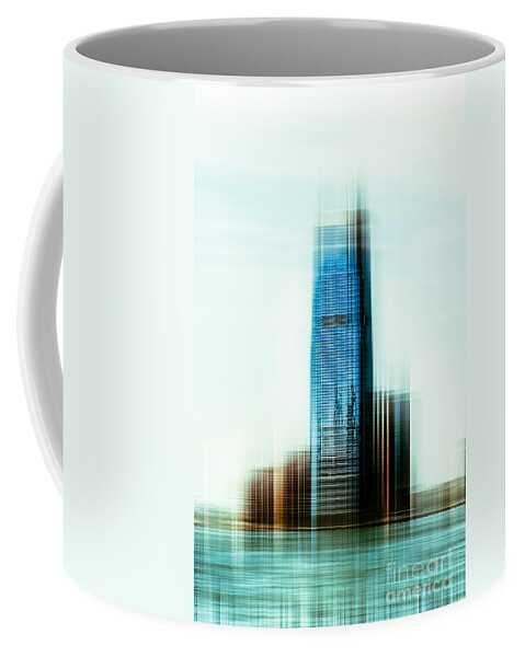 Nyc Coffee Mug featuring the photograph A look to New Jersey II - steel by Hannes Cmarits