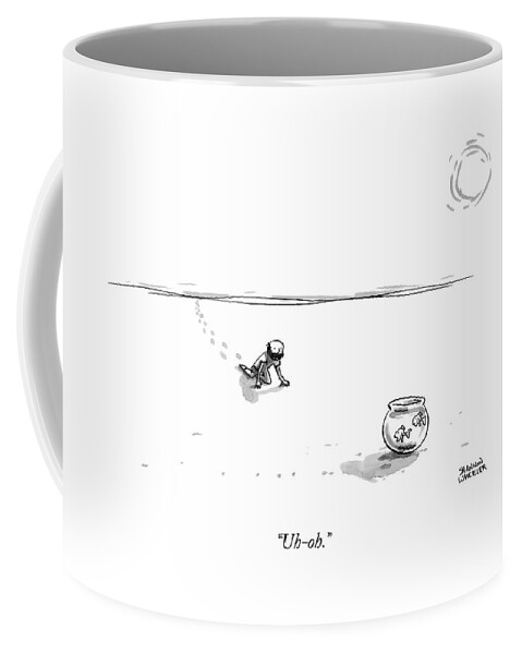 A Man Crawling Through The Desert Coffee Mug