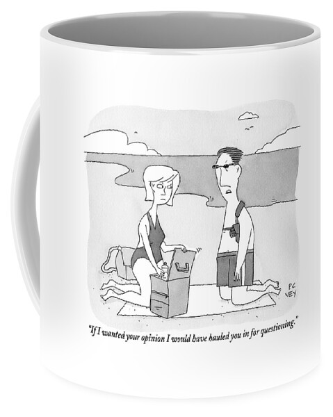 A Man Kneeling On A Blanket With His Wife Coffee Mug