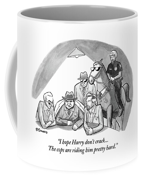 A Mob Boss And Goons Sit Around A Table Coffee Mug