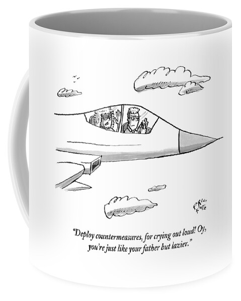 A Mother Pesters Her Son About His Flying Coffee Mug