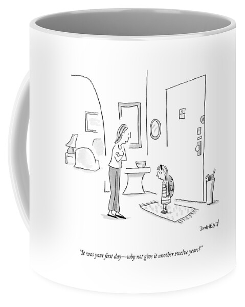 A Mother Talks To Her Daughter Coffee Mug