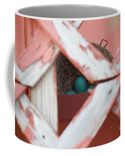 Blue Coffee Mug featuring the photograph A New Life Is Beginning by Jennifer E Doll