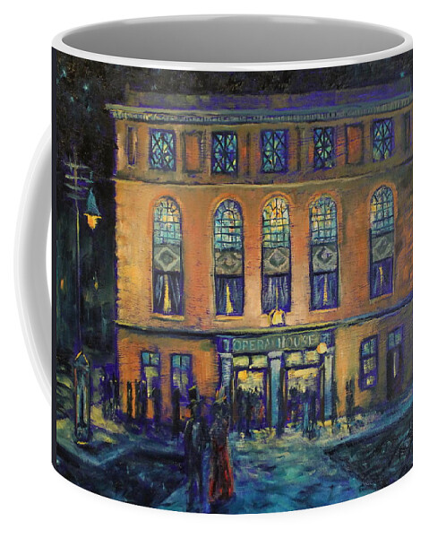 Sheboygan Coffee Mug featuring the painting A night at the opera by Daniel W Green