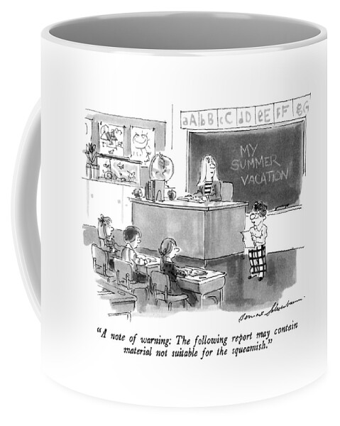 A Note Of Warning: The Following Report Coffee Mug