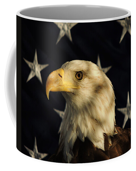 Eagle Coffee Mug featuring the photograph A Patriot by Raymond Salani III