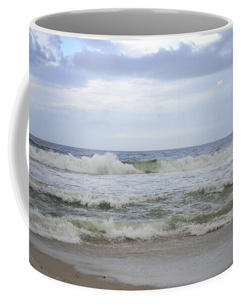 Waterscape Coffee Mug featuring the photograph A peek of Blue by Terry DeLuco
