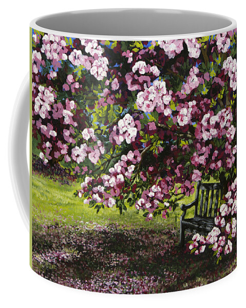 Meditation Coffee Mug featuring the painting A Place to Dream by Mary Palmer