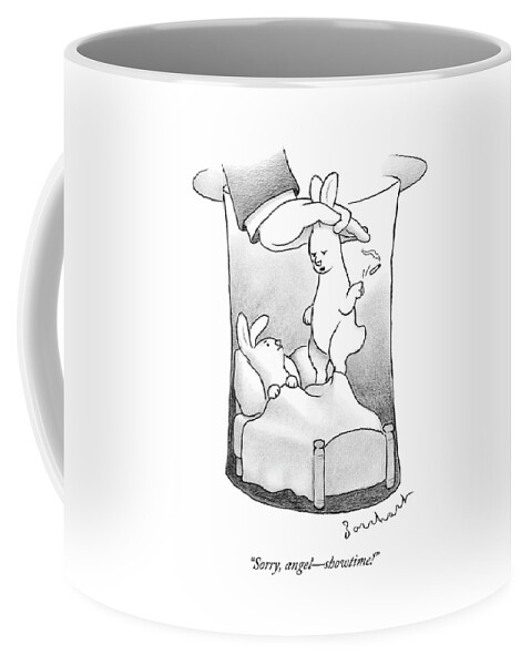 A Rabbit Is Being Pulled Out Of A Hat Coffee Mug
