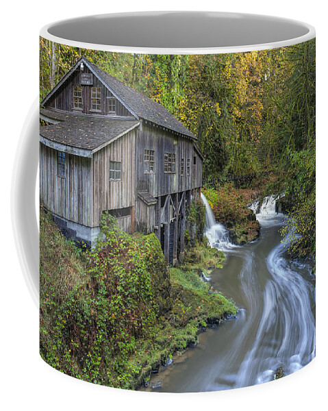 Cedar Creek Coffee Mug featuring the photograph A River Flows Through It by David Gn