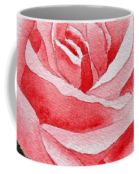 Watercolor Coffee Mug featuring the painting A Rose by Any Other Name by Brett Winn