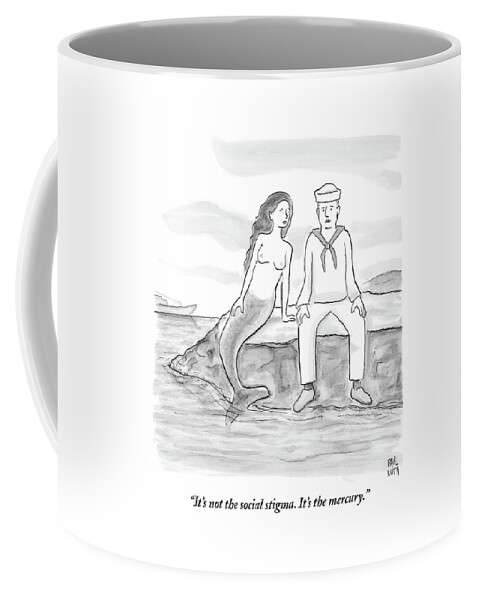 A Sailor Breaks Up With His Naked Mermaid Coffee Mug