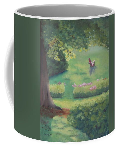 Summer Coffee Mug featuring the pastel A Secret Place by Carol Corliss