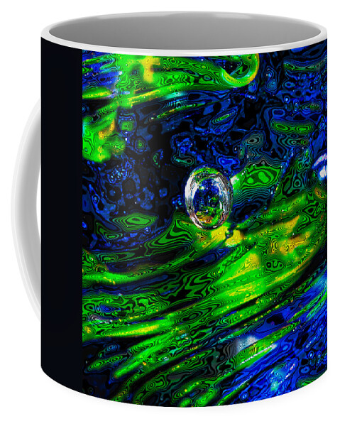 Seattle Seahawks Coffee Mug featuring the photograph A Splash of Seahawks by David Patterson