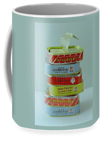 A Stack Of Cans Of Sardines Coffee Mug