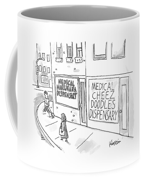A Storefront Medical Marijuana Dispensary Coffee Mug